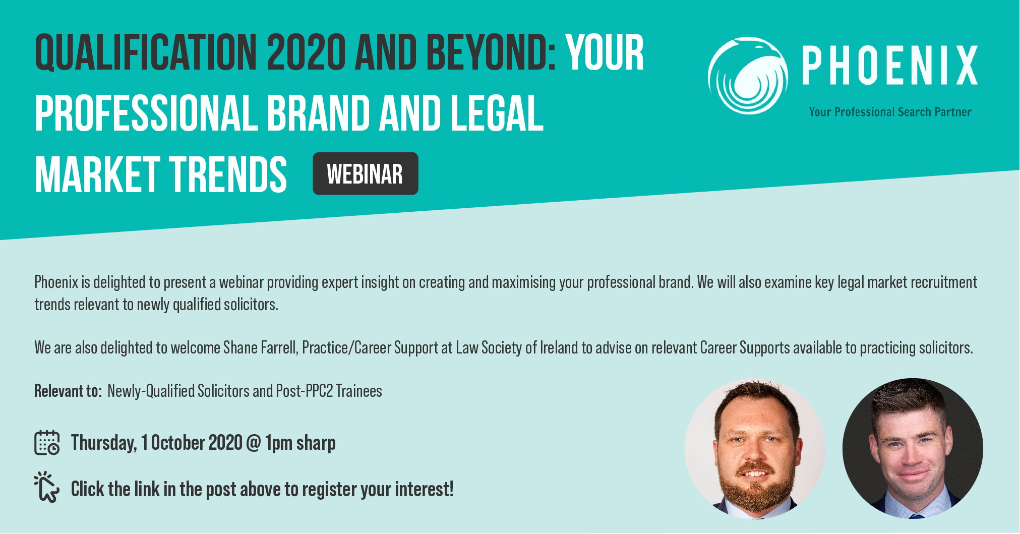 Upcoming Legal Webinar -  ​Qualification 2020 and Beyond: Your Professional Branding and Market Trend